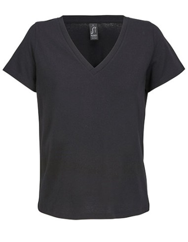 SOL-04766-Womens V-Neck T-Shirt Regent