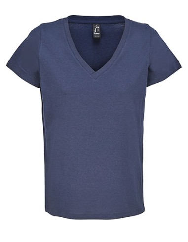 SOL-04766-Womens V-Neck T-Shirt Regent