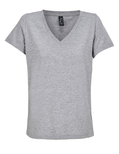 SOL-04766-Womens V-Neck T-Shirt Regent