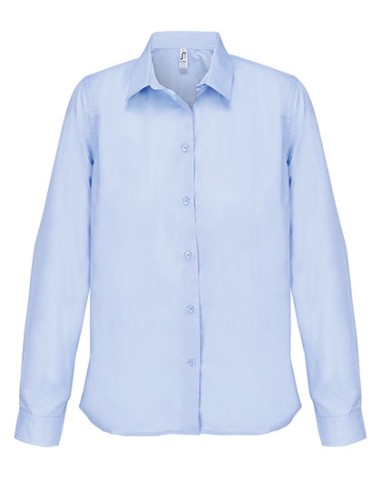 SOL-04771-Womens Poplin Shirt Long Sleeve Bailey