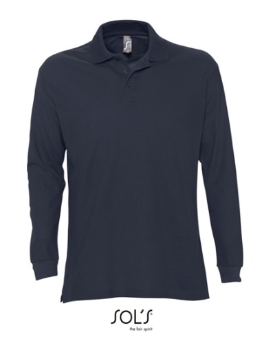SOL-11328-Long Sleeve Polo Star