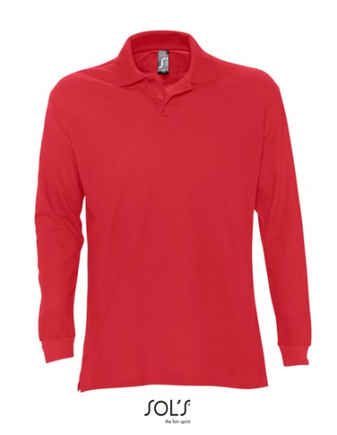 SOL-11328-Long Sleeve Polo Star