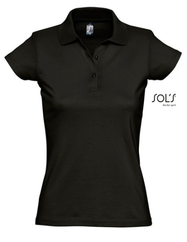 SOL-11376-Womens Jersey Polo Shirt Prescott