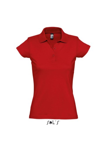 SOL-11376-Womens Jersey Polo Shirt Prescott