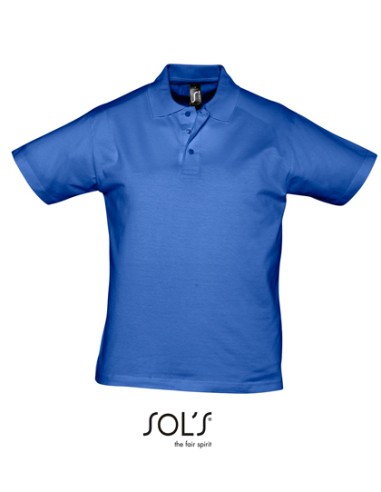 SOL-11377-Mens Jersey Polo Shirt Prescott