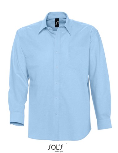 SOL-16000-Mens Oxford-Shirt Boston Long Sleeve