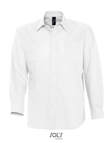 SOL-16000-Mens Oxford-Shirt Boston Long Sleeve