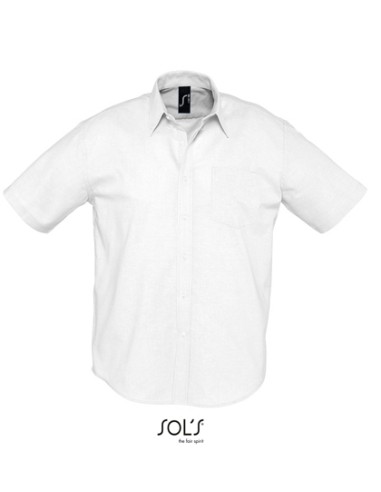 SOL-16010-Mens Oxford-Shirt Brisbane Short Sleeve