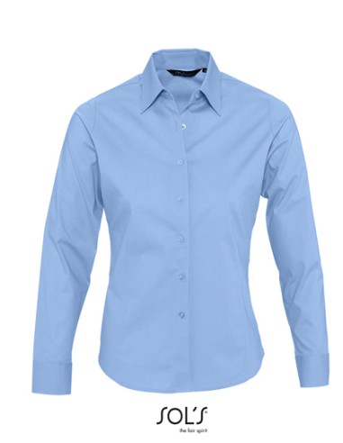 SOL-17015-Womens Long Sleeved Stretch Shirt Eden