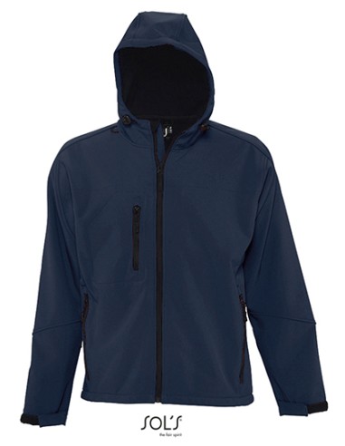 SOL-46602-Mens Hooded Softshell Jacket Replay