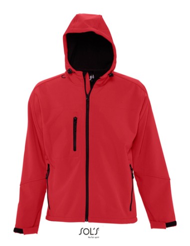SOL-46602-Mens Hooded Softshell Jacket Replay