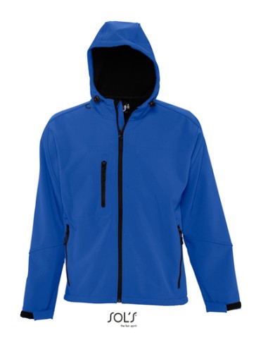 SOL-46602-Mens Hooded Softshell Jacket Replay