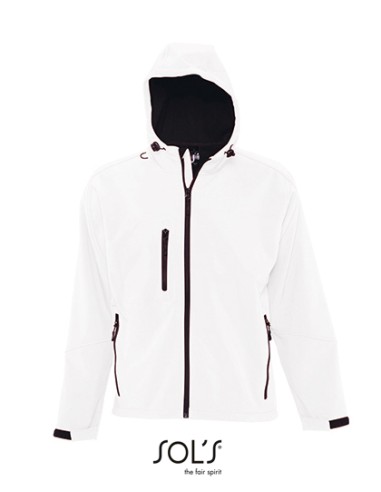 SOL-46602-Mens Hooded Softshell Jacket Replay
