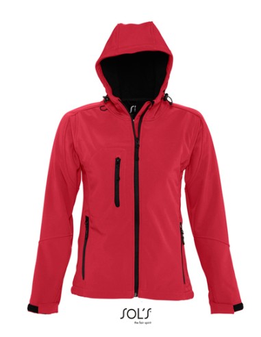 SOL-46802-Womens Hooded Softshell Jacket Replay