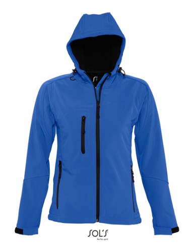 SOL-46802-Womens Hooded Softshell Jacket Replay