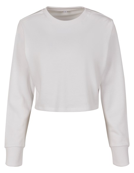 B-BY131-Ladies Terry Cropped Crew