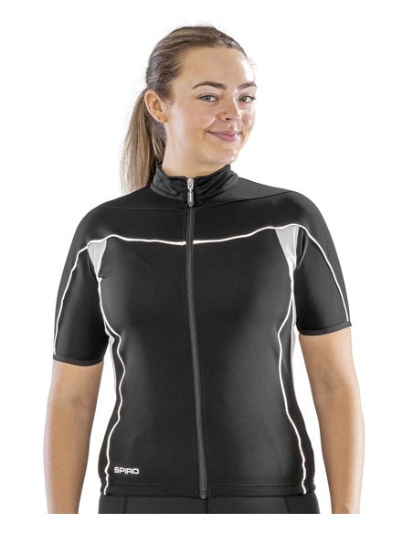 SPI-S188F-Womens Bikewear Full Zip Performance Top