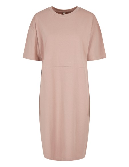 B-BY181-Ladies Organic Oversized Slit Tee Dress