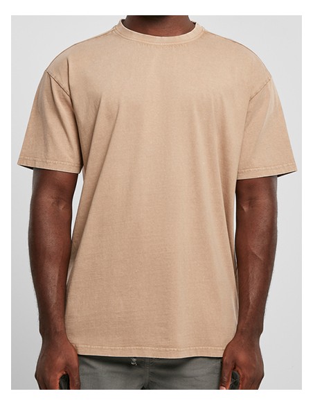 B-BY189-Acid Washed Heavy Oversize Tee