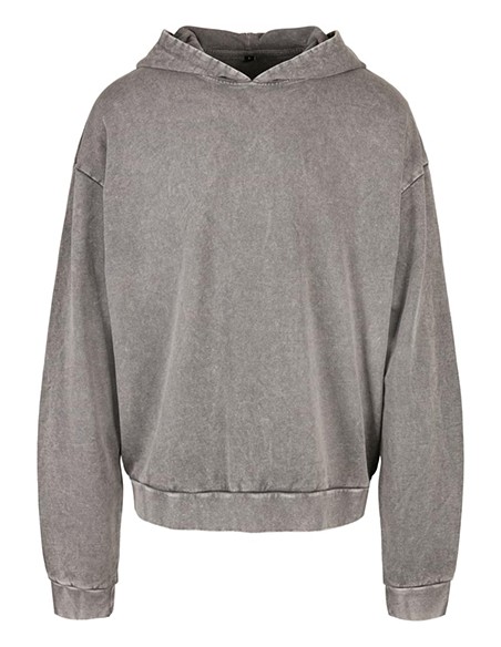 B-BY191-Acid Washed Oversize Hoody