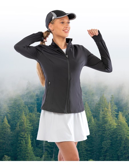 SPI-S798F-Veste de fitness recyclée pour femmes