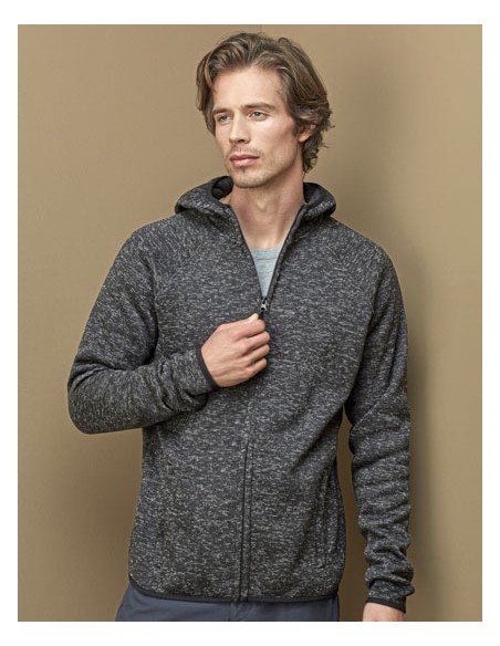 STE-ST5460-Lux Hooded Knitfleece Jacket