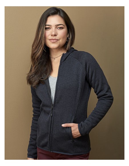 STE-ST5560-Lux Hooded Knitfleece Jacket Women