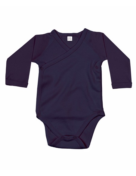 B-BZ60-Baby Long Sleeve Kimono Bodysuit