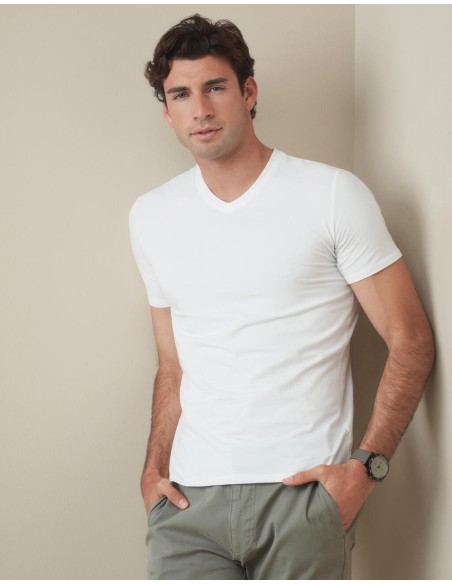 STE-ST9610-Stretch-T V-Neck