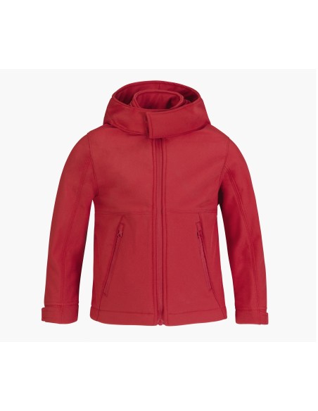 B-JK969-Kids Hooded Softshell Jacket