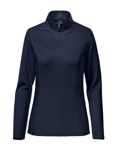 STO-FPL-5W-Pull Monterey à col zippé 1/4 pour femme