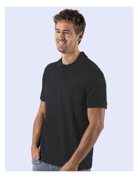 STR-SW160-Mens Organic Cotton Piqué Polo