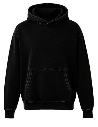 STR-SW200V-Unisex Vintage Organic Cotton Hooded Sweatshirt