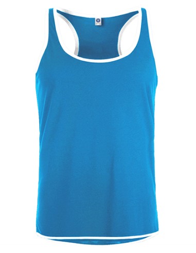 STR-SW305-Mens Contrast Sports Vest