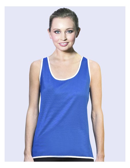STR-SW405-Ladies Contrast Sports Vest