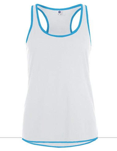 STR-SW405-Ladies Contrast Sports Vest