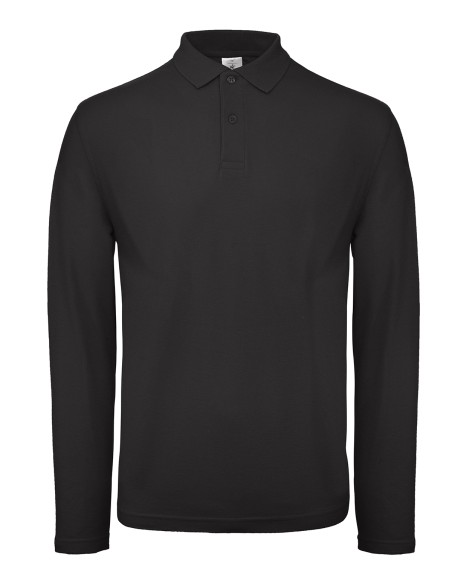 B-PUI12-Mens Long Sleeve Polo ID.001
