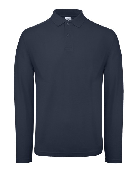 B-PUI12-Mens Long Sleeve Polo ID.001