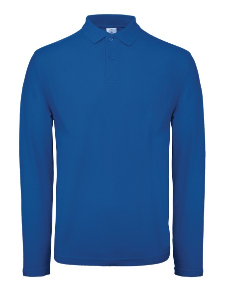 B-PUI12-Mens Long Sleeve Polo ID.001