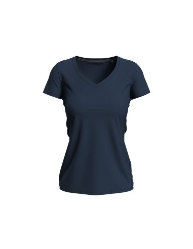 STE-ST9710-Stretch-T V-Neck Women