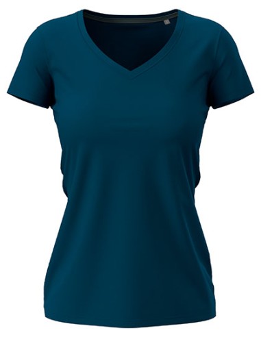 STE-ST9710-Stretch-T V-Neck Women