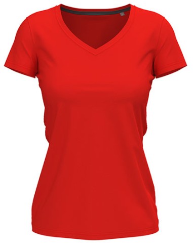 STE-ST9710-Stretch-T V-Neck Women
