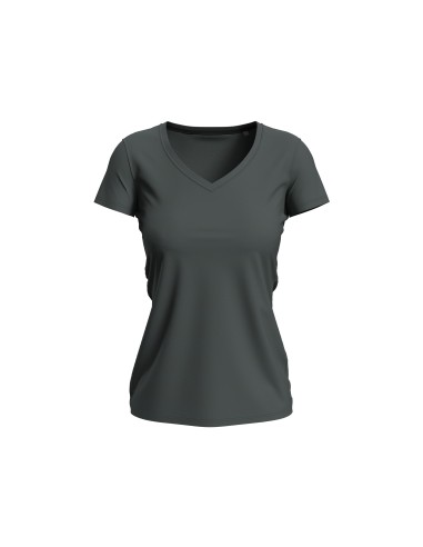 STE-ST9710-Stretch-T V-Neck Women