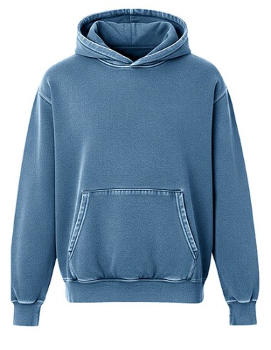 STR-SW200V-Unisex Vintage Organic Cotton Hooded Sweatshirt