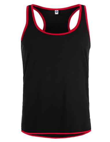 STR-SW305-Mens Contrast Sports Vest