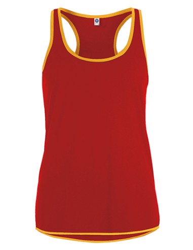 STR-SW405-Ladies Contrast Sports Vest