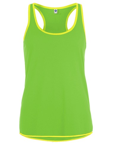 STR-SW405-Ladies Contrast Sports Vest
