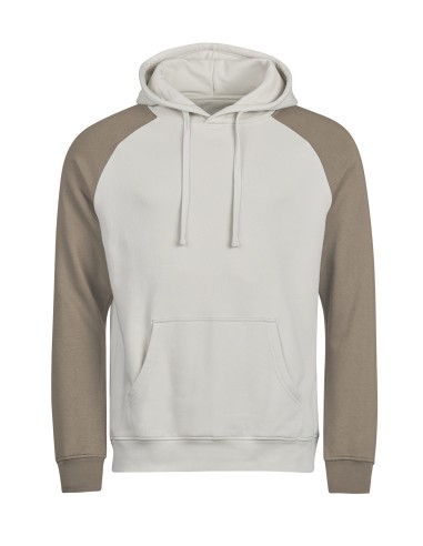 TEE-5156-UNLABELED Two-Tone Hooded Sweatshirt