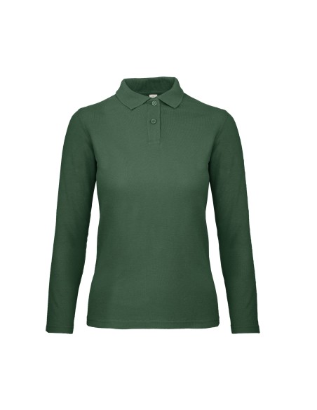 B-PWI13-Womens Long Sleeve Polo ID.001