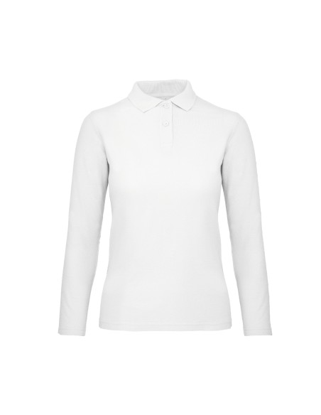 B-PWI13-Womens Long Sleeve Polo ID.001